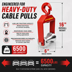 6" Cable Puller Sheave - Alloy Steel, 6500 lbs for Conduit & Wire