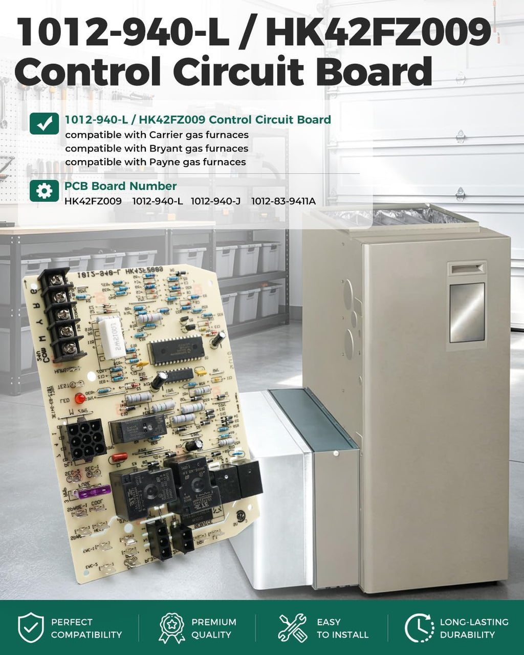 Furnace Control Board 1012-940-L for Carrier Bryant Payne