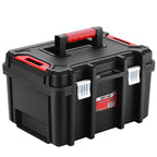 16-inch Stackable Tool Box, 10" H, Metal Latches, Removable Tray