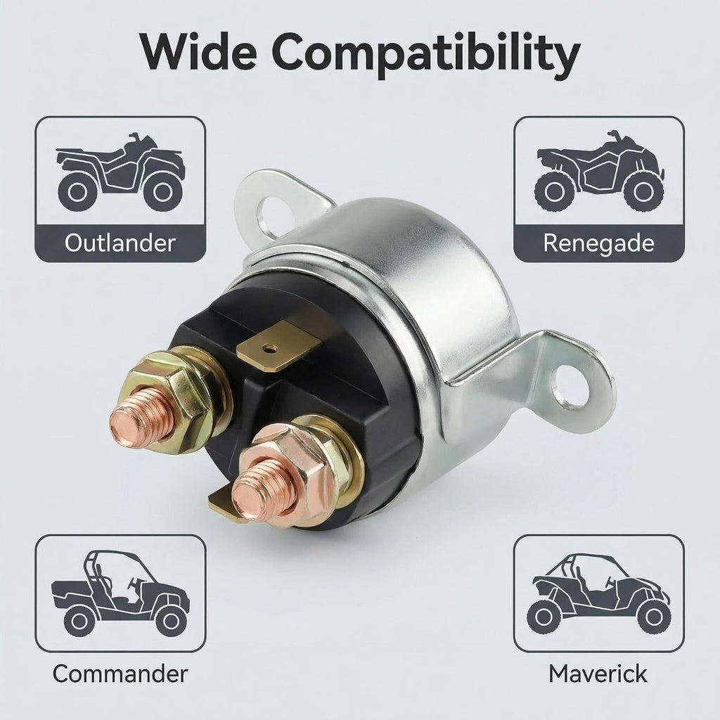 Starter Solenoid Relay 710001364 12V 2-Post for Can-Am Ski-Doo
