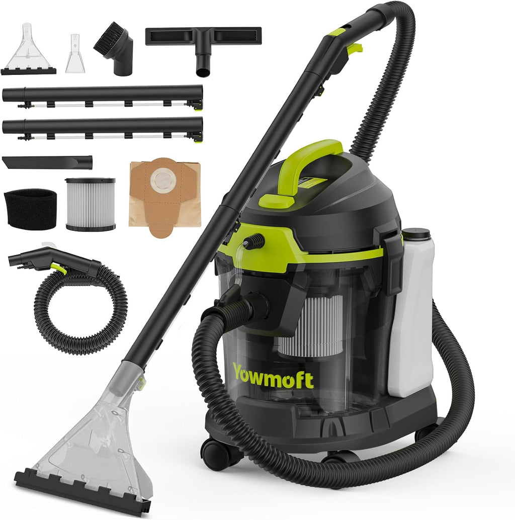 4 Gal Carpet Extractor Wet Dry Upholstery Vacuum 5.5 HP (YDWM4-S) | 3-in-1 Car Shampooer & Interior Cleaner Machine