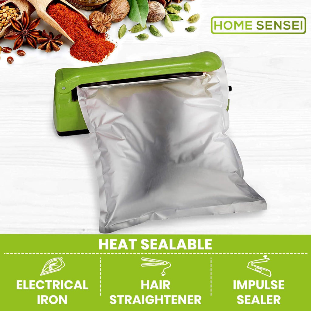 30 Mylar Bags for Food Storage 1 Gallon - Extra Thick 15 Mil - Long Term & Food Grade - Mylar Bags with Oxygen