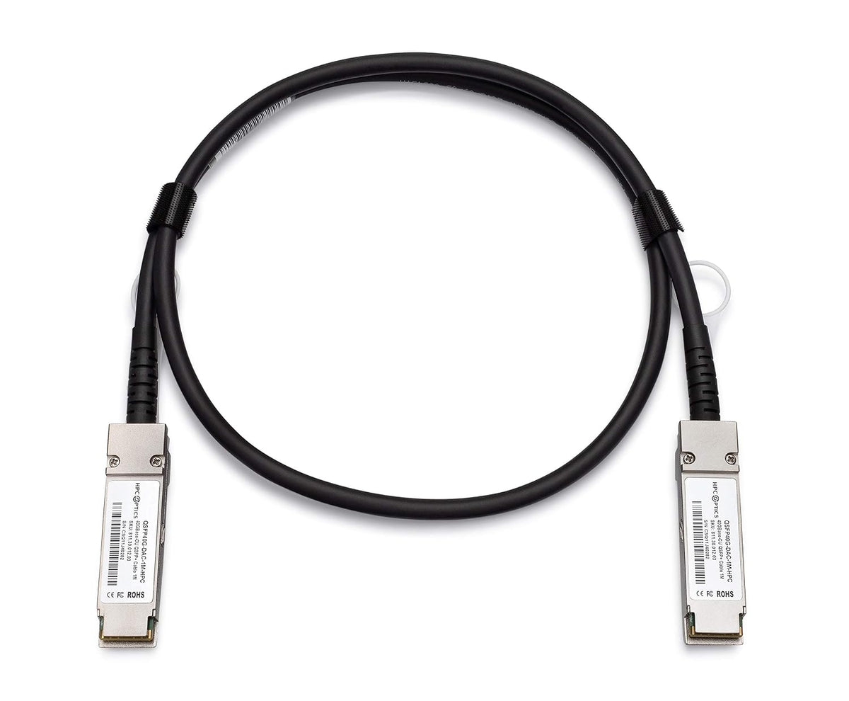 Compatible with Meraki MA-CBL-40G-3M QSFP+ to QSFP+ Twinax Stacking Cable | 40G 3m Passive DAC MA-CBL-40G-3M-HPC