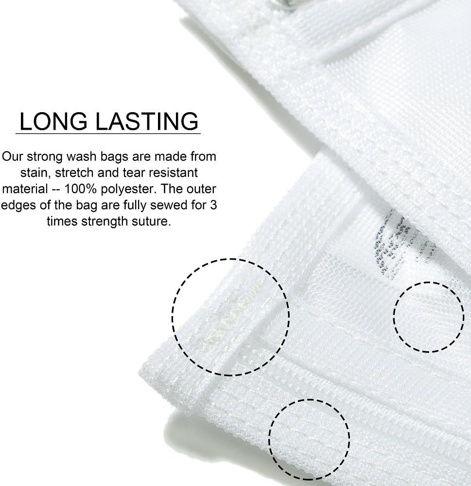 Delicates Laundry Bags, Bra Fine Mesh Wash Bag for Underwear, Lingerie, Bra, Pantyhose, Socks, Use YKK Zipper, Have