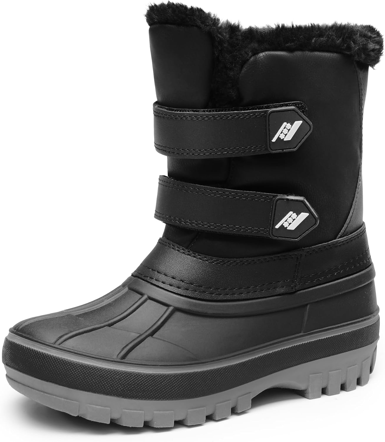 Unisex Snow Waterproof Winter Boots | Warm Faux Fur Lined Outdoor Secure Grip Anti Slip Outsole Easy Wear Windproof