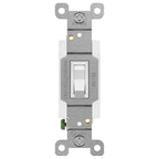 ENERLITES 4-Way Toggle Light Switch, 15 Amp Wall Switch, 1 Pack, White