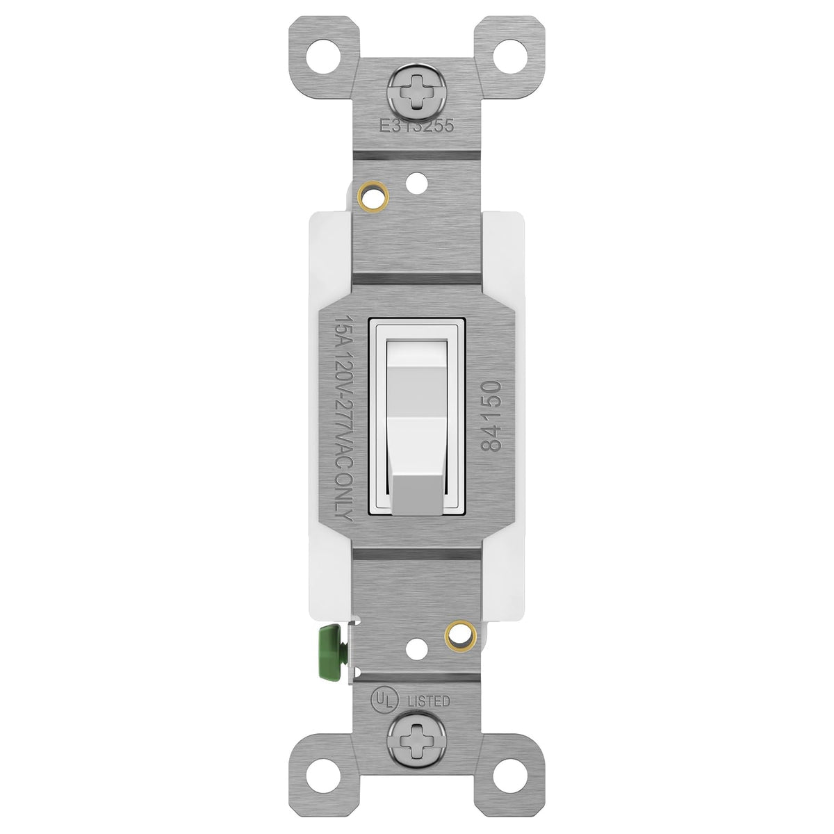 ENERLITES 4-Way Toggle Light Switch, 15 Amp Wall Switch, 1 Pack, White