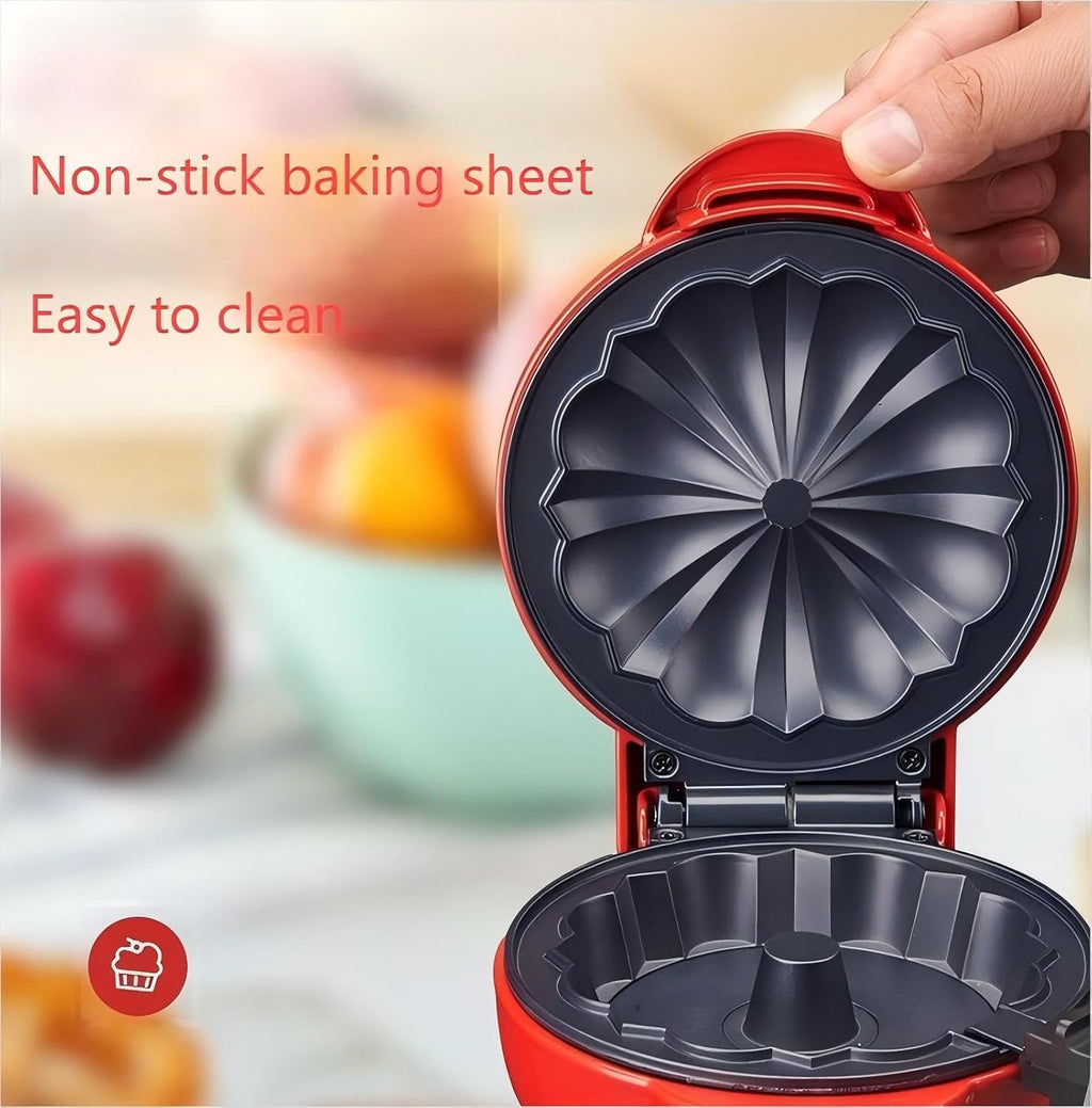 Cake Maker Lava Cake Maker Mini Donut Maker Waffle Maker Pancakes Maker Machine for Breakfast, Snacks, Desserts