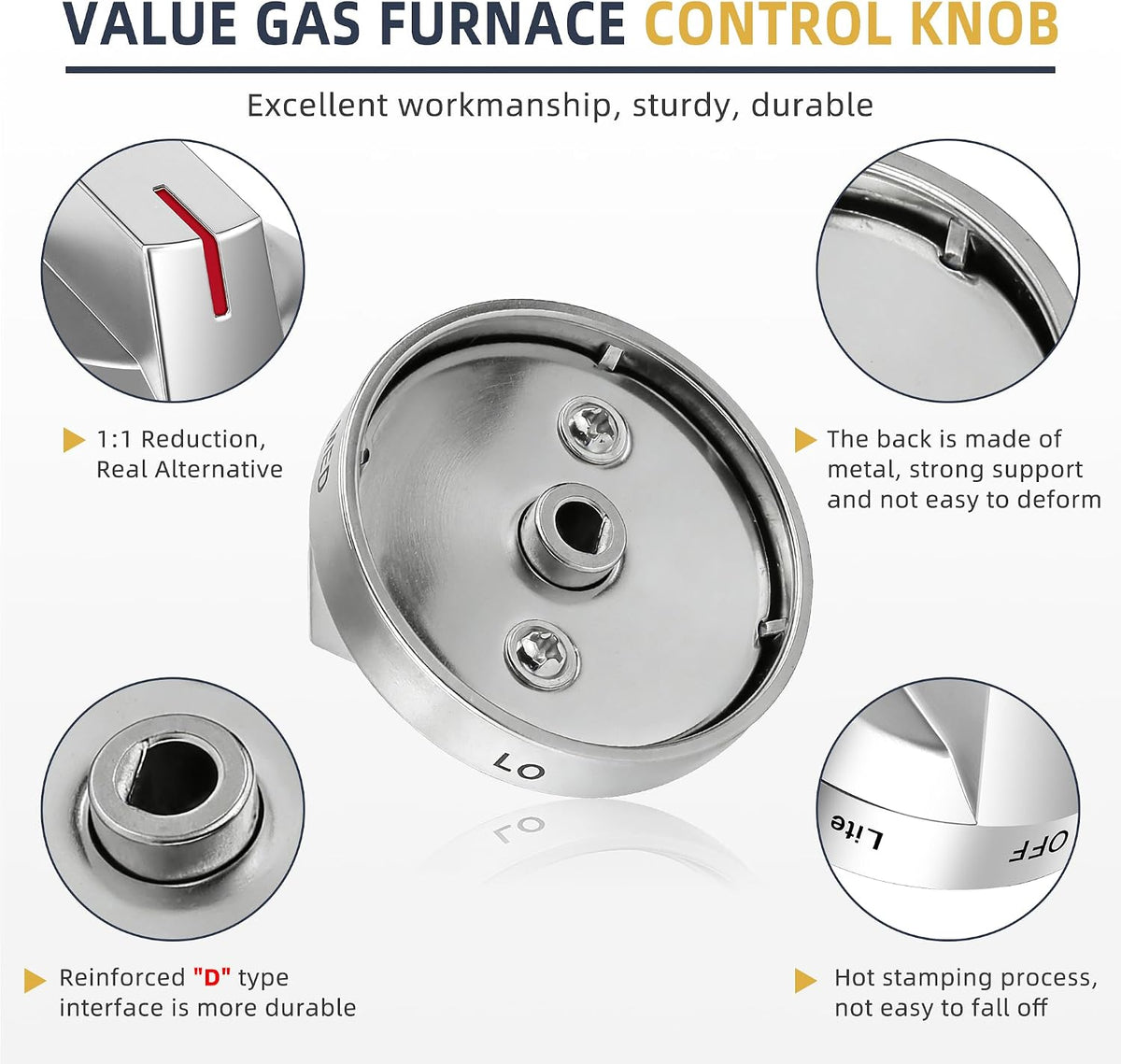 AMI Parts DG94-03500A/Z Stove Knob Replacement for Samsung DG94-04167