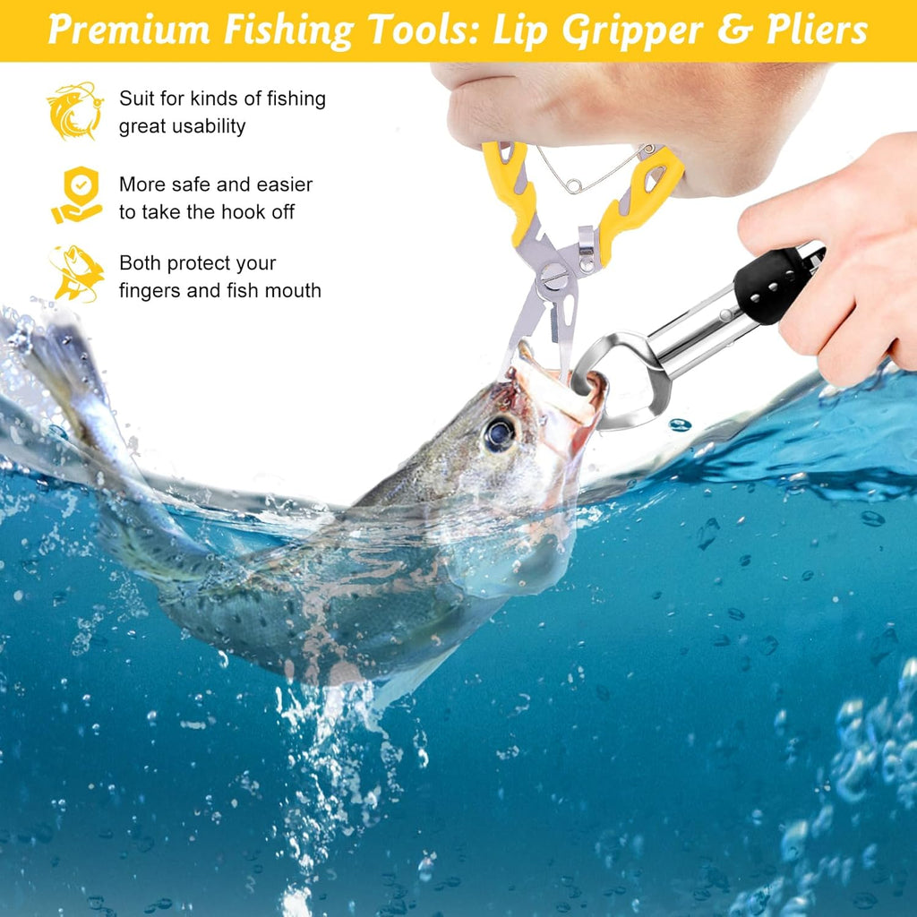 Fathers Day Fishing Gifts for Men Dad Grandpa, Dad Fishing Backpack Gear Kit Lures Tackle Box Gift, Best Gifts for