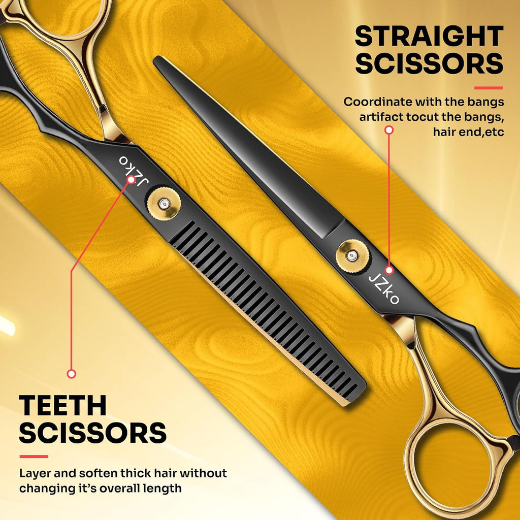 Hair Cutting Scissors Shears Kit, 6.7”Barber Shears, Professional Thinning Shears for Hair Cutting & Haircut Scissors