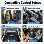 Pilot Control Spring Kit for Mini Excavator & Skid Steer Joystick Upgrade, 10 Springs + 10 Piston Protection Inserts + 5mm Hex Screwdriver
