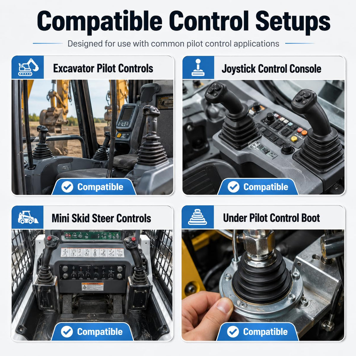 Pilot Control Spring Kit for Mini Excavator & Skid Steer Joystick Upgrade, 10 Springs + 10 Piston Protection Inserts + 5mm Hex Screwdriver