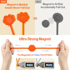 SOOOEC Magnetic Cable Ties 32 Pack, Cute Cloud 7.2" Silicone 8 Colors