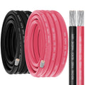 4 Gauge Marine Wire 4 AWG Marine Grade Wire,4 Gauge 20FT Red & 20FT Black | Tinned Copper Oxygen-Free Corrosion