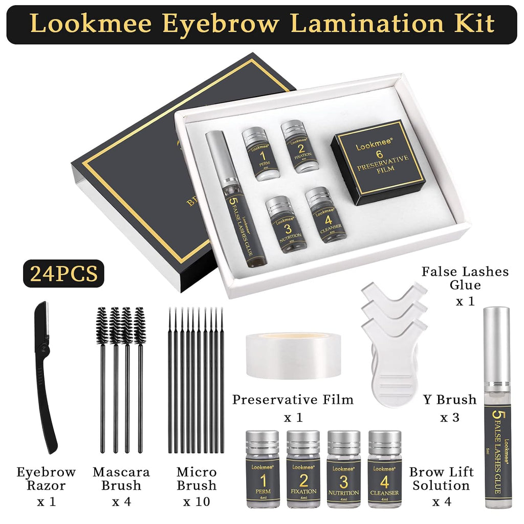 5-in-1 Lash Lift & Eyebrow Lamination Kit - Professional DIY Eyelash Curler & Perm Kit Eyelash Lift Kit &, At-Home