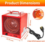 240V Electric Space Heater for indoor use with Thermostat Control