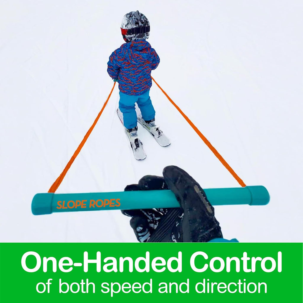 Kids Ski Trainer to Teach Kids to Downhill Ski Safely with Proper Posture, Simple Harness Free Design, Fun for