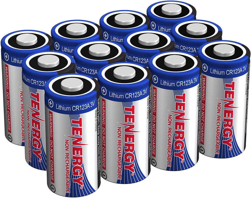3V CR123A Lithium Battery, High Permance 1500mAh CR123A Cell Batteries PTC Protected Cameras, Flashlight Replacement