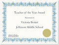 39087 Award Certificates w/Gold Seals, 8-1/2 x 11, Unique Blue Border, 25/Pack