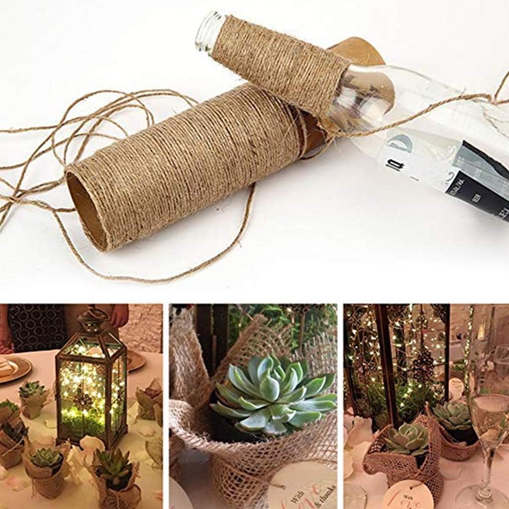 3Ply Natural Jute Twine, 1312 FT Total