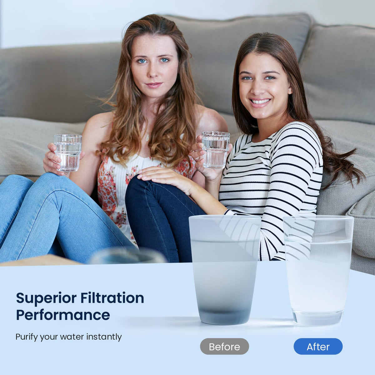 EDR1RXD1 Water Filter Compatible with W10295370A, 3 Pack