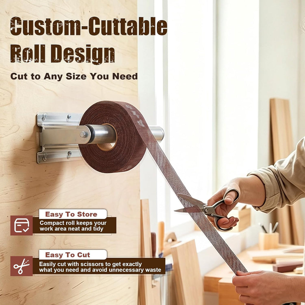 180 Grit Emery Cloth Roll for Copper Pipe Sanding 1-1/2 Inch