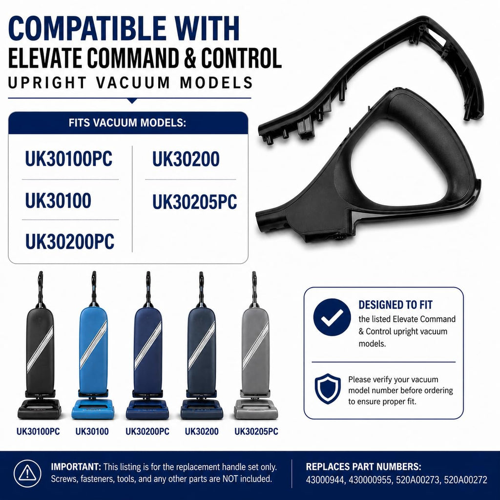 Replacement Handle Set for Oreck Elevate Command & Control Vacuums