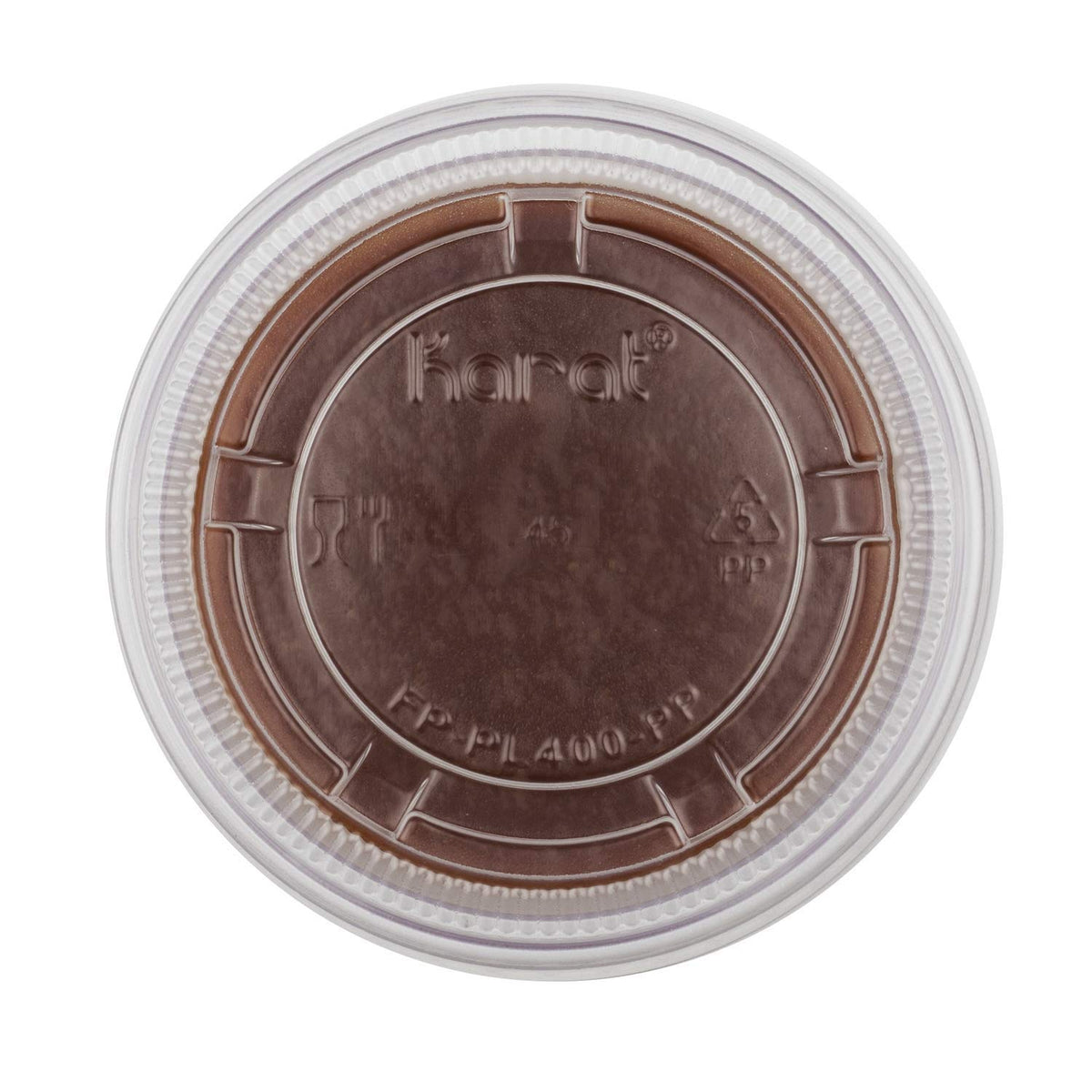 FP-PL400-PP 3.25 oz., 4 oz. & 5.5 oz PP Portion Cup Lids (Case of 2500)