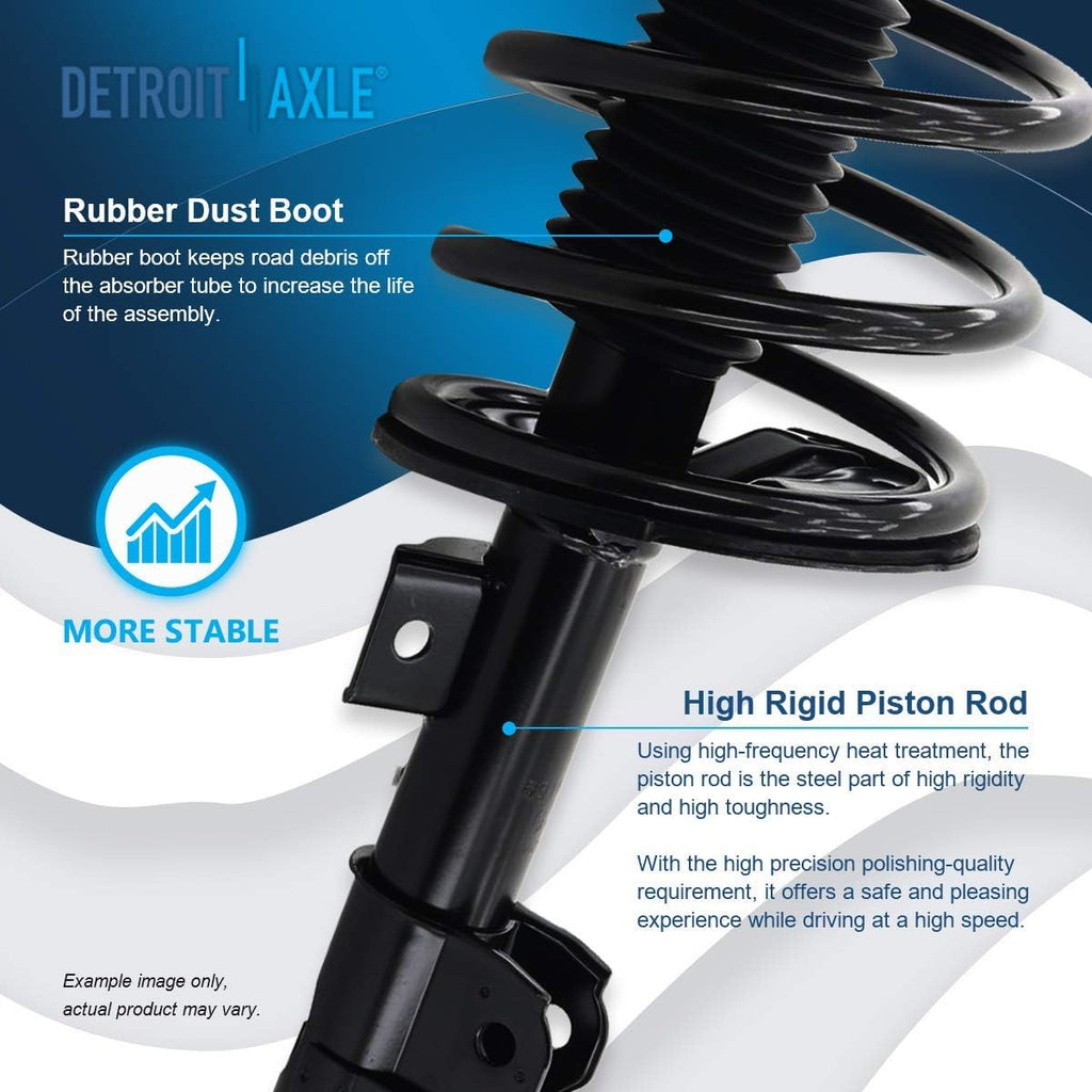 Detroit Axle - 8pc Struts Shocks Kit for 2.5L 2002-2006 Nissan Altima