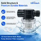 Laofudech Twist‑On Water Pump Strainer Filter