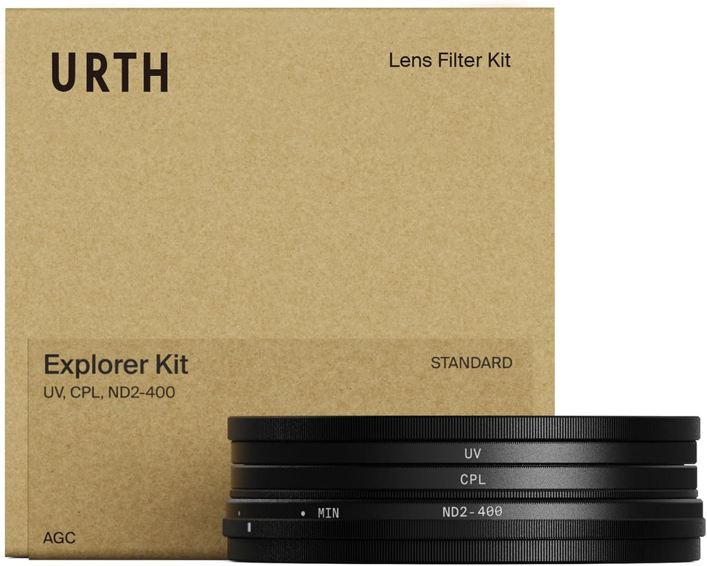 37mm 3-in-1 Explorer Lens Filter Kit | UV, Circular Polarizing (CPL), Variable Neutral Density ND2-400 Nano-Coated HD
