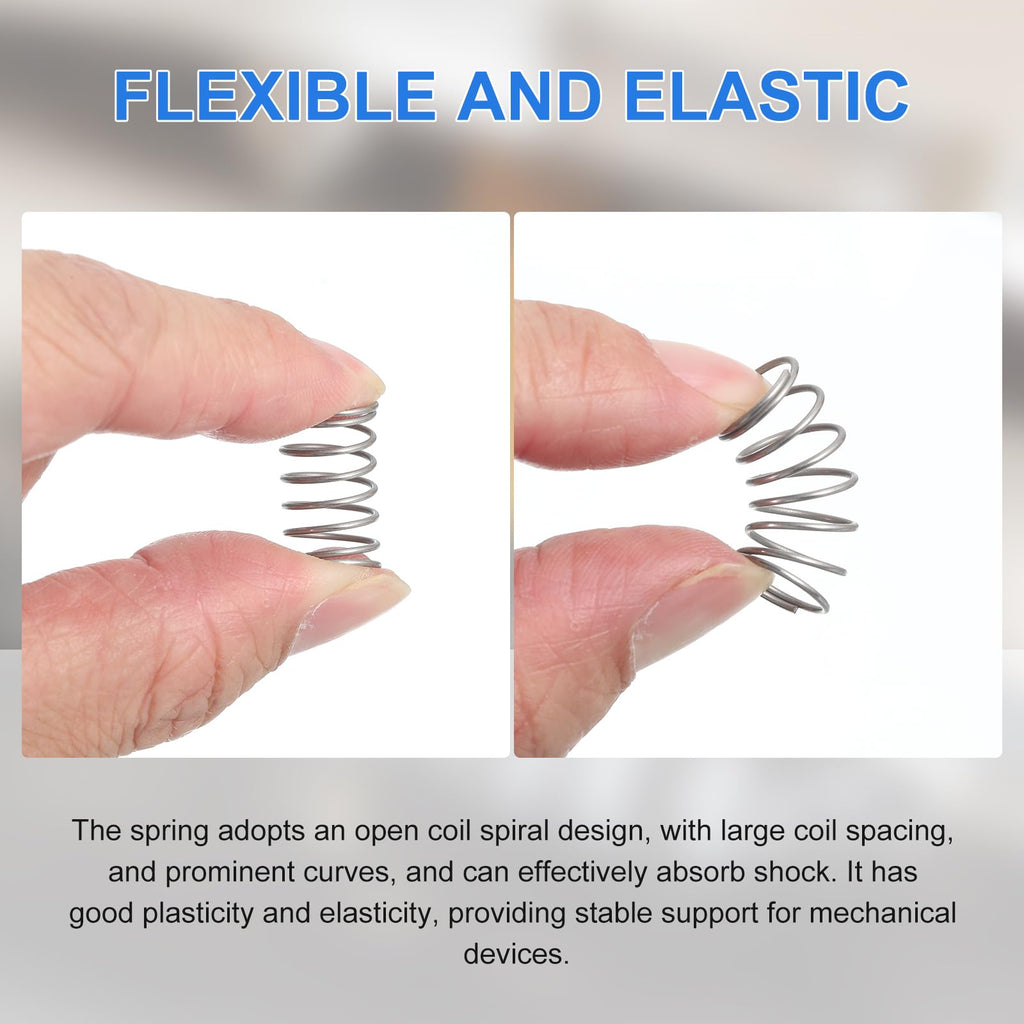6Pcs Compression Spring 1mm Wire Diameter x 15mm OD x 90mm Long