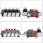 findmall Hydraulic Control Valve 4 Spool 11GPM BSPP Interface