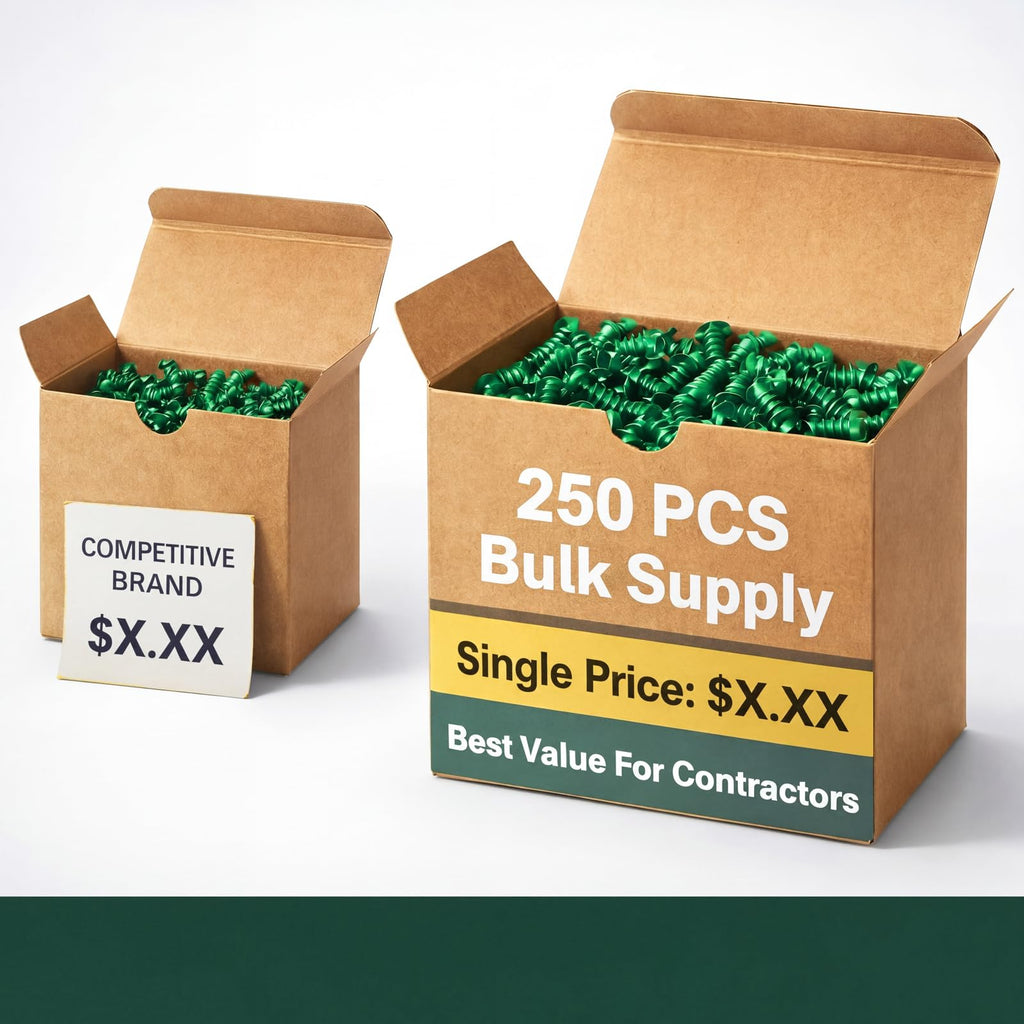 Tandefio 250 Pcs Green Ground Screws for Electrical Box, 10-32 x 3/8 Inch