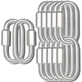 3.5IN Quick Link,Heavy Duty Locking Carabiner (12PCS,Silver)