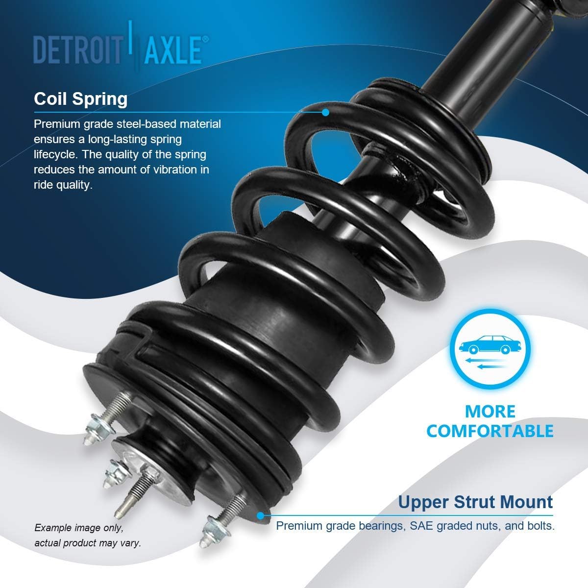 Detroit Axle - 4WD Front Struts for 2014-2018 Chevrolet Silverado 1500