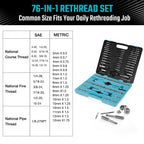 DURATECH 76-Piece Tap and Die Set
