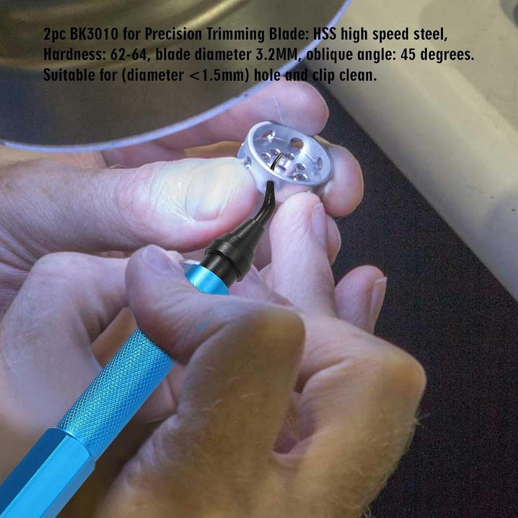 Deburring Tools,7pc,High Grade Swivel Blades,Metal Handle Deburr Tool for Metal, Resin, PVC Pipes, Copper, Plastic