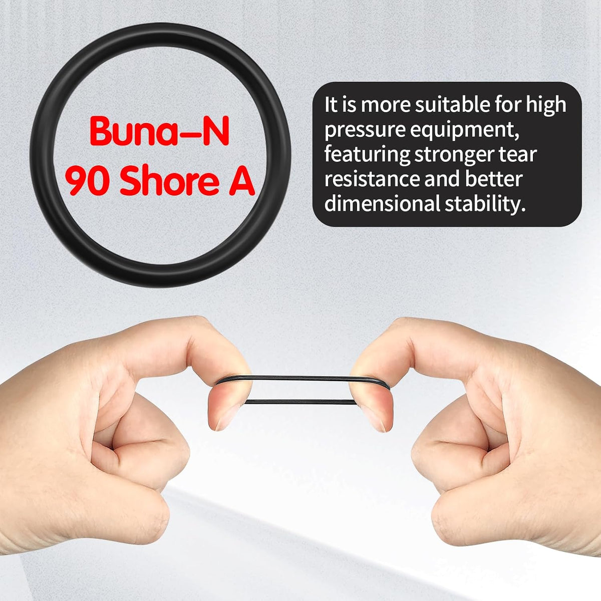 195pcs ORS/ORFS Hydraulic O-Ring Kit, Buna-N 90A O-Ring Seal