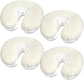 4 Pcs Massage Face Cradle Cover Fleece Massage Table Headrest Cover 14.5'' x 13'' Beauty Bed Facial Pillow Covers