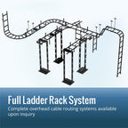 5FT Cable Runway Rack-to-Wall Mount Kit, Systematic Cable Management for Computer Rooms and Data Centers