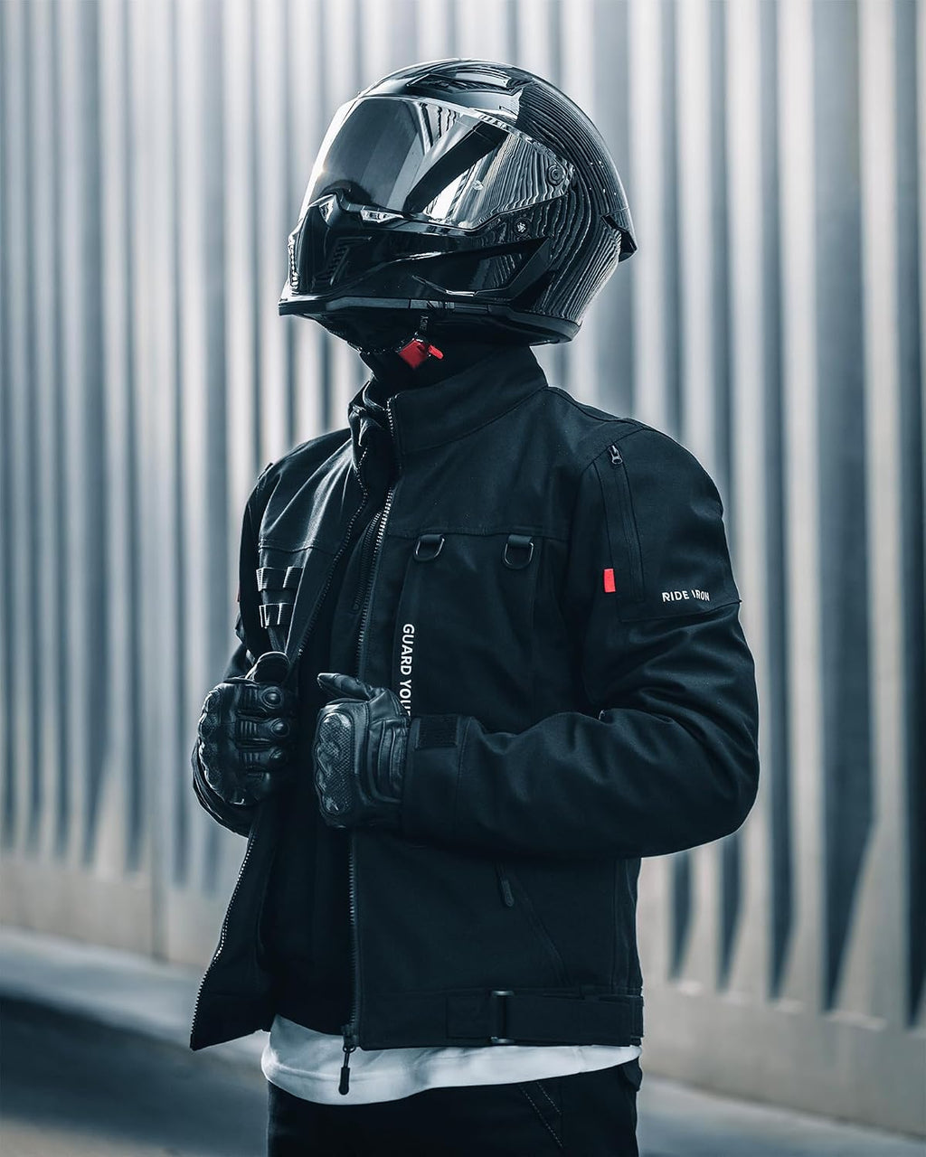 Motorcycle Riding Jacket for Men with CE Certified | CE Level 2 Armor, EVA Back Protector, Removable Liner