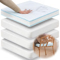 4 Pack Chair Cushion Foam Inserts, 18x18x2 Memory Foam Seat Pads