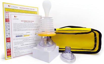 Yellow Travel Kit - Portable Suction Rescue Device, First Aid Kit for Kids and Adults, Portable Airway Suction Device