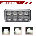 LED Work Light for Kubota Skid Steer Replace V0511-53510 (Silver-1PCS)