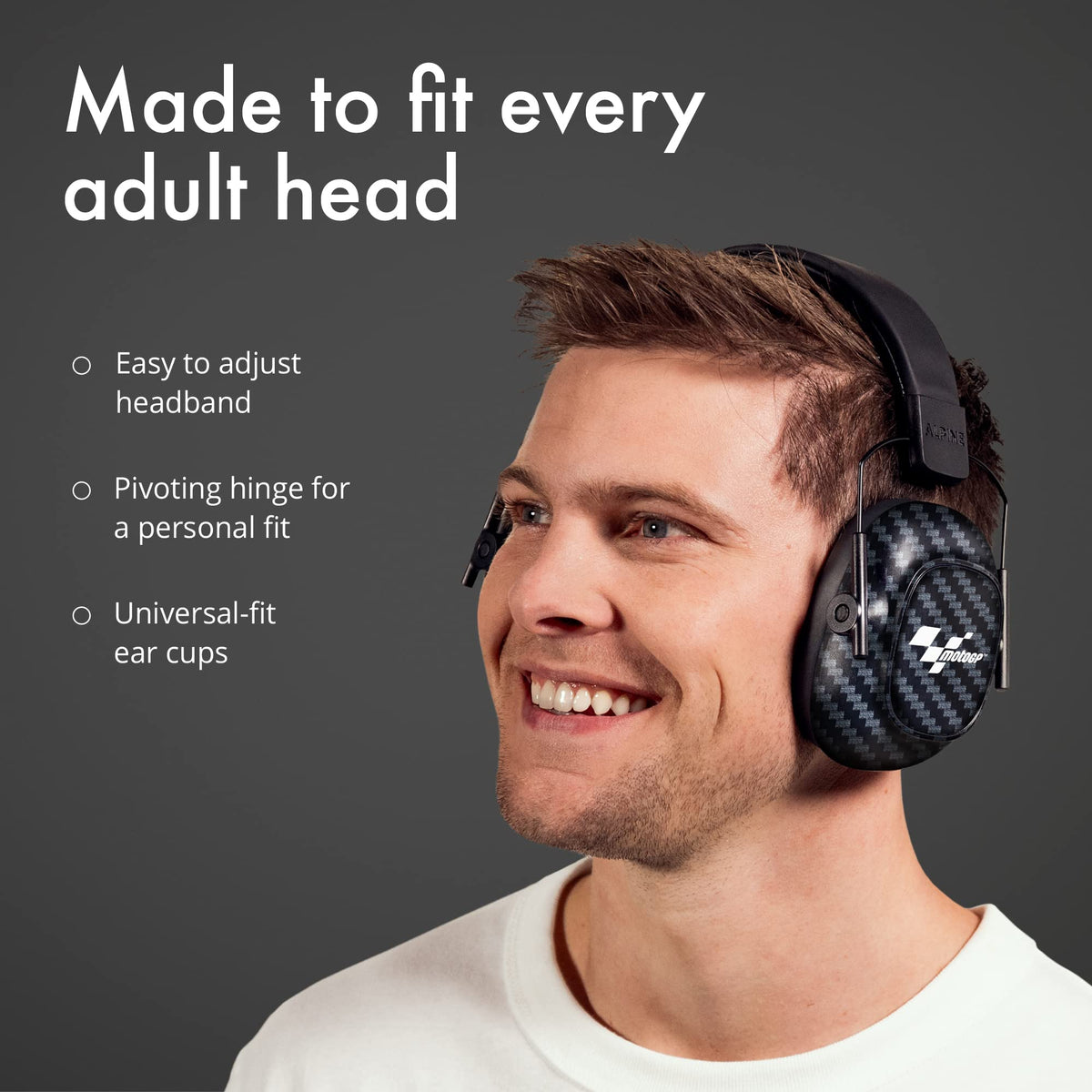 Alpine Racing Pro Earmuff MotoGP | Hearing Protection Earmuffs for Adults