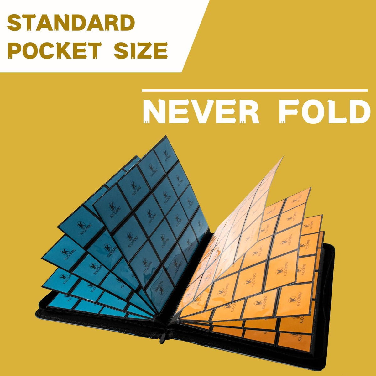 1000+ Pockets Trading Card Binder (Yellow)