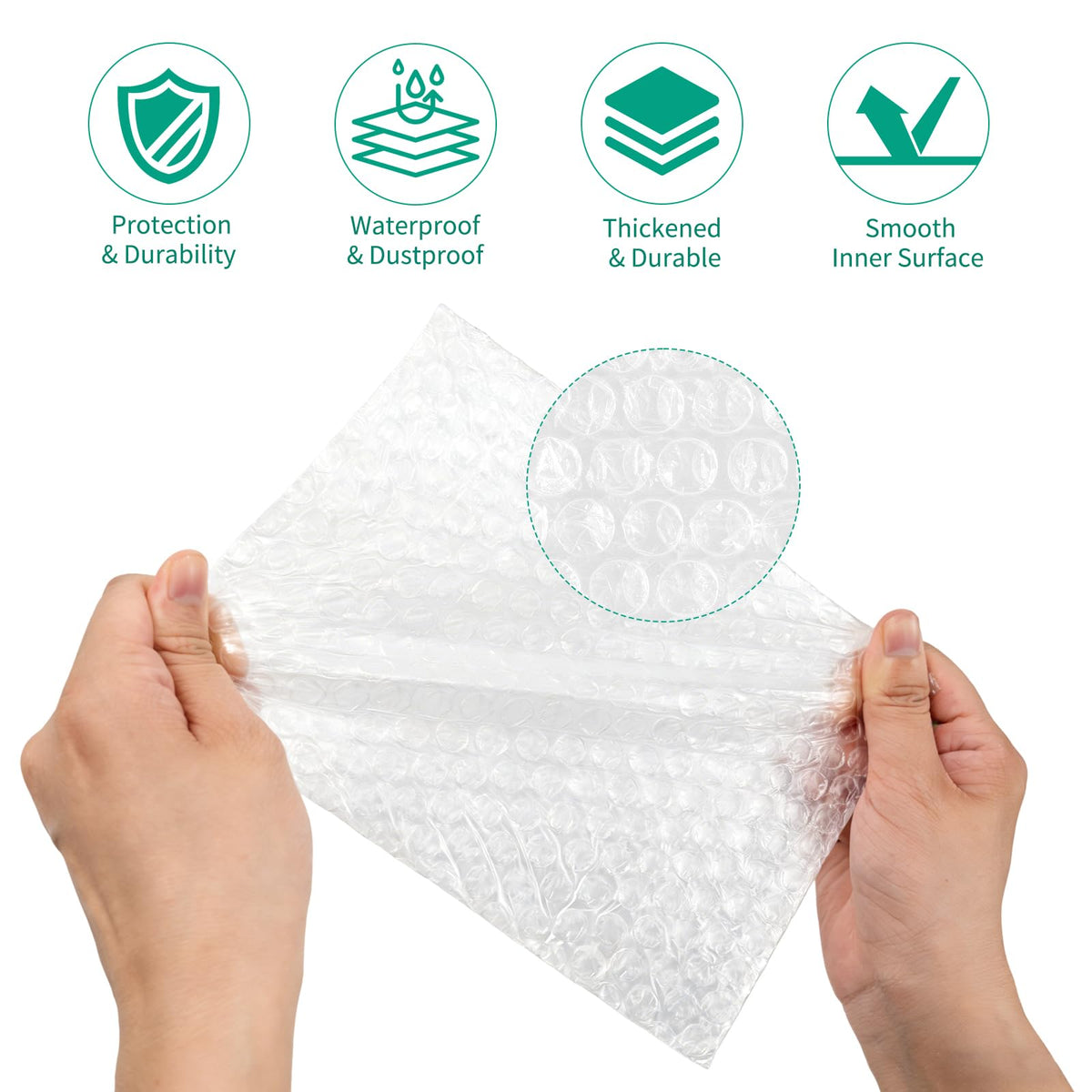 200 Pack Bubble Wrap Pouches, 7.8 x 5.7 Inch Bubble Foam Wrap