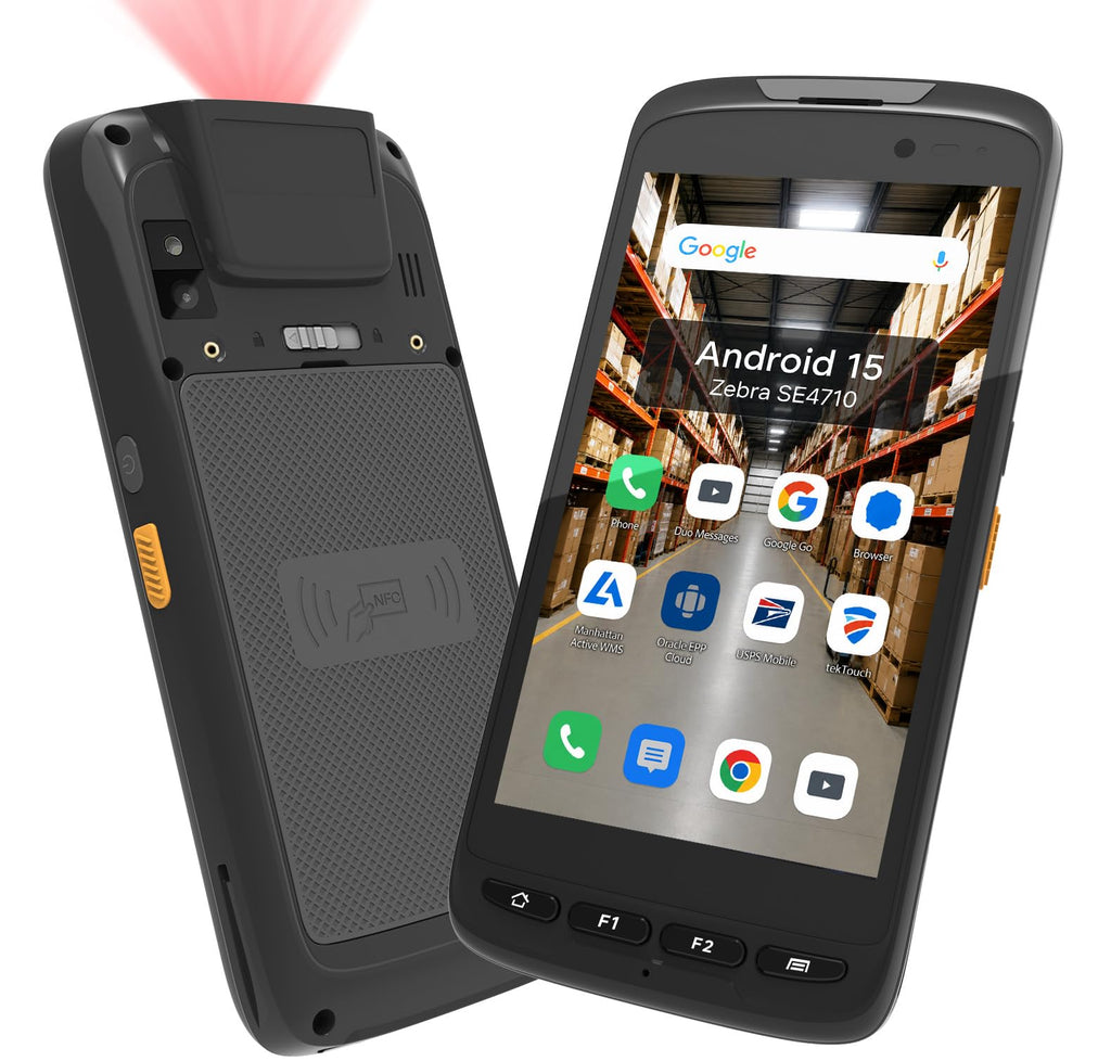 Android 15 Barcode Scanner T50C, Zebra SE4710 Rugged Handheld PDA, 5" Touchscreen Industrial Mobile Computer, IP65